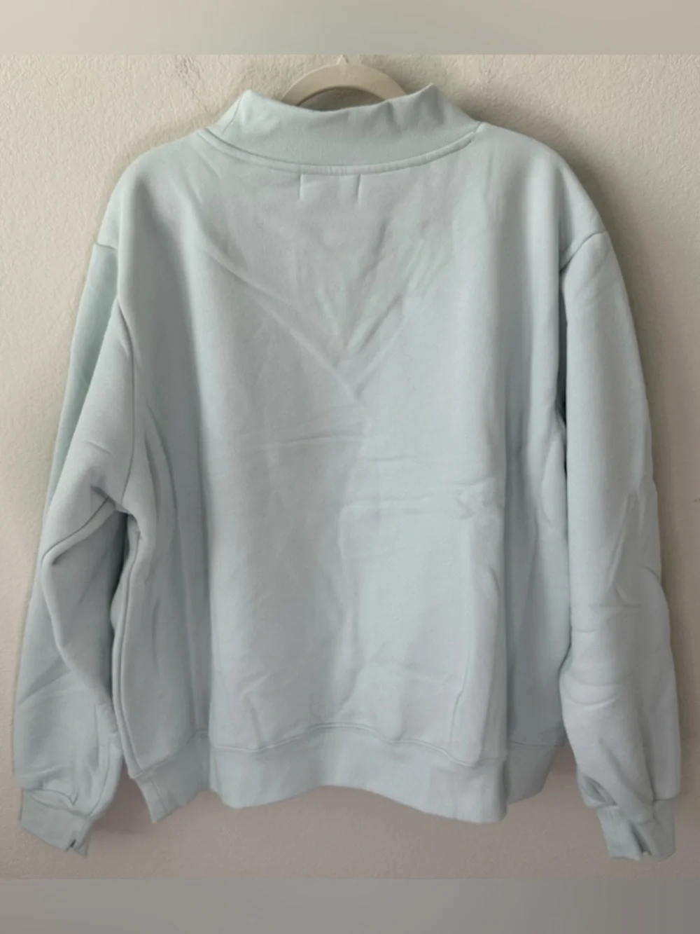 PARKE Bridal Varsity Mockneck Something Blue + White SZ L/XL New - Picture 5 of 5